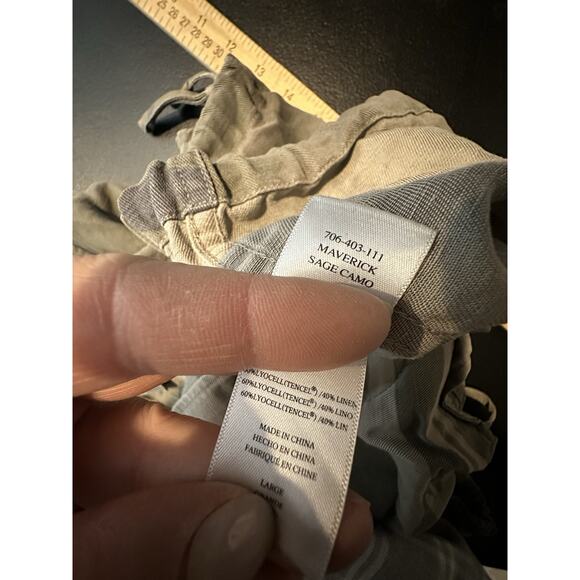 Rails Large Women Maverick Sage Camo Jacket Button Up Linen Blend AB31 - Picture 9 of 10